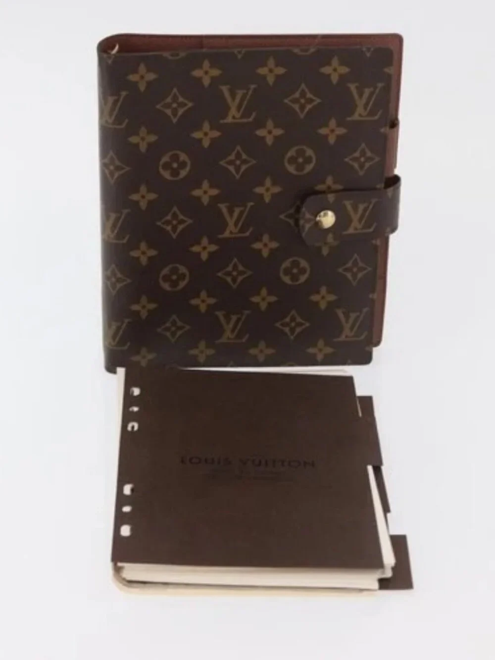 LOUIS VUITTON Monogram Agenda GM Day Planner Cover R20006 LV Auth mr2381V